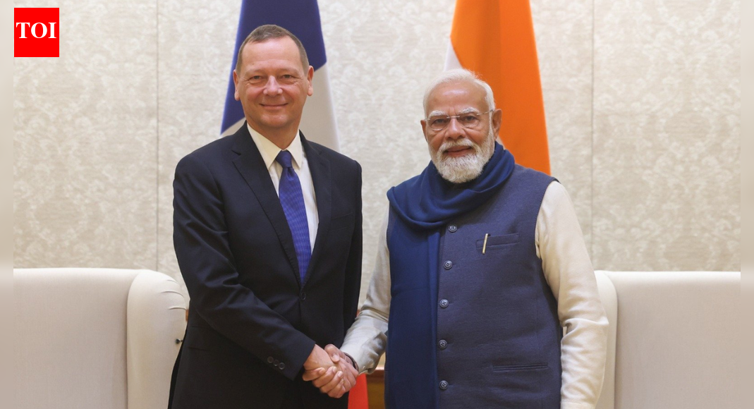 Prime Minister Narendra Modi met with Emmanuel Bonne, French President Macron’s diplomatic advisor, reinforcing the robust India-France strategic partnership. Discussions entailed collaboration in innovation, technology, and education, with both nations marking the India-France Year of Innovation. The leaders also exchanged views on significant regional and global matters, anticipating President Macron’s upcoming visit to India. NEW DELHI: Prime Minister Narendra Modi on Tuesday met Emmanuel Bonne, diplomatic advisor to French president Emmanuel Macron, and reaffirmed the strength of the India–France strategic partnership, asserting growing cooperation across key sectors including innovation, technology and education. In a post on X, PM Modi said the discussions reflected the “strong and trusted India–France Strategic Partnership” and noted the expanding scope of bilateral collaboration as the two countries mark the India–France Year of Innovation. ‘India Will Not Be Anybody’s Vassal’: French President Macron’s Remark During Jaishankar Meet “Delighted to meet Emmanuel Bonne, Diplomatic Advisor to President Macron. Reaffirmed the strong and trusted India–France Strategic Partnership, marked by close cooperation across multiple domains,” the Prime Minister said.He added that it was “encouraging to see our collaboration expanding into innovation, technology and education,” and said the two sides also exchanged views on “key regional and global issues”. The PM said he looked forward to welcoming French President Emmanuel Macron to India soon.India and France share a long-standing strategic partnership spanning defence, space, nuclear energy, climate action and the Indo-Pacific. The meeting comes amid continued high-level engagement between the two countries aimed at deepening cooperation in emerging technologies and global governance.About the AuthorTOI News DeskThe TOI News Desk comprises a dedicated and tireless team of journalists who operate around the clock to deliver the most current and comprehensive news and updates to the readers of The Times of India worldwide. With an unwavering commitment to excellence in journalism, our team is at the forefront of gathering, verifying, and presenting breaking news, in-depth analysis, and insightful reports on a wide range of topics. The TOI News Desk is your trusted source for staying informed and connected to the ever-evolving global landscape, ensuring that our readers are equipped with the latest developments that matter most.”Read MoreEnd of ArticleFollow Us On Social MediaVideosMarvel Meets Maharashtra Politics, AI Reels On Civic Polls Turn Thanos, Hulk, Spider-Man Into NetasUS Threatens 25% Tariff on India-Iran Trade, Indian Rice Exporters Warn of LossesIndia To Face 75% US Tariffs After Trump’s Big Iran Announcement?Operation Sindoor Turning Points Revealed: Army Chief Tells What Forced Pakistan To Seek CeasefirePakistan’s Most Loyal Terror Proxy Against India Shows Signs Of Collapse, LeT Cadres Turn On ISILotus Takes Centre Stage As India Sets Tone For BRICS Presidency At Crucial 20 Year Milestone’Aag Laga Doonga’: Bajrang Dal member faces FIR for threatening to burn police station in UPCanada’s Largest Gold Theft Probe Names Indian Links, Three More Arrested In Auto Scam’May Not Need IMF Loans In 6 Months’: Pakistan Eyes JF-17 Sales Surge To Save EconomyShaksgam Valley Is Indian Territory, 1963 Pak-China Pact Illegal: Army Chief Rejects Beijing’s Claim123Photostories5 reasons why wildlife enthusiasts are heading to Ranthambore right now5 legendary landmarks in Asia named after animalsMakar Sankranti 2026: How to make traditional Moong Dal Khichdi at homeWhy anxiety disorder in teens is on the riseBeautiful Makar Sankranti saree looks inspired by Bollywood actresses in 2026Bengaluru’s metro lifeline gets a boost: Yellow line to roll out 7th train, shorter waits aheadShark Tank India: From a lavish house worth Rs 50 crores to high-end car collection- Namita Thapar’s lavish lifestyleMakar Sankranti 2026: 10 traditional foods to celebrate the harvest and the sun8 jungle experiences that only Masai Mara offers and how to visit on a budget7 questions to ask your child’s teacher if your child struggles with attention123Hot PicksShaksgam ValleyDubai AirportGold rate todayBengaluru news10-minute deliveryPublic holidays January 2026Bank Holidays JanuaryTop TrendingMumbai Indians vs Gujarat GiantsCharlie KirkVanessa Bryant and Natalia Bryant Net WorthBrooks Koepka and Jena Sims Net WorthDrake Maye WifeBill GatesConnor McDavid WifeTariffs on Tehran Trade PartnersBengaluru Dental Student SuicideMLB Trade Rumors