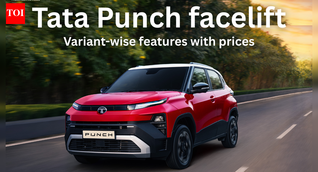 Tata Punch facelift: Variant-wise features with price explained