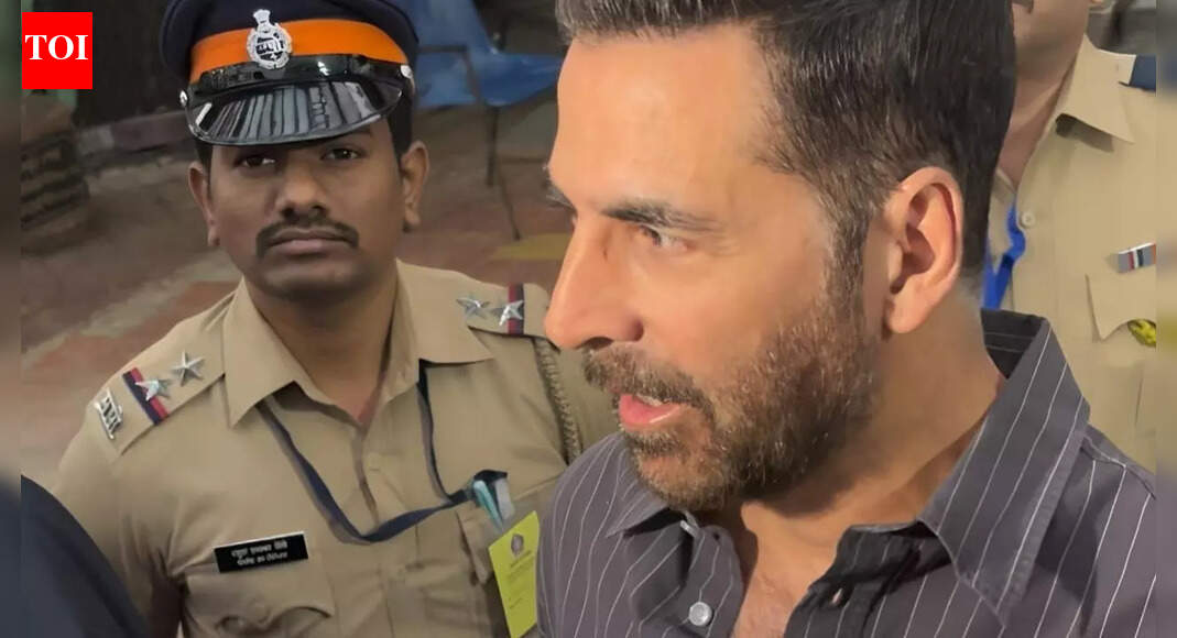 BMC Elections 2026: Akshay Kumar and wife Twinkle Khanna cast their votes; say real heros ‘should come and vote’ – WATCH |