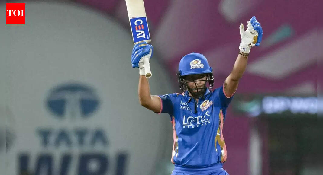 Mumbai Indians 101/3 in 14.4 Overs | MI vs UPW, WPL Live Score: Mumbai Indians look to rebuild after tough start against UP Warriorz