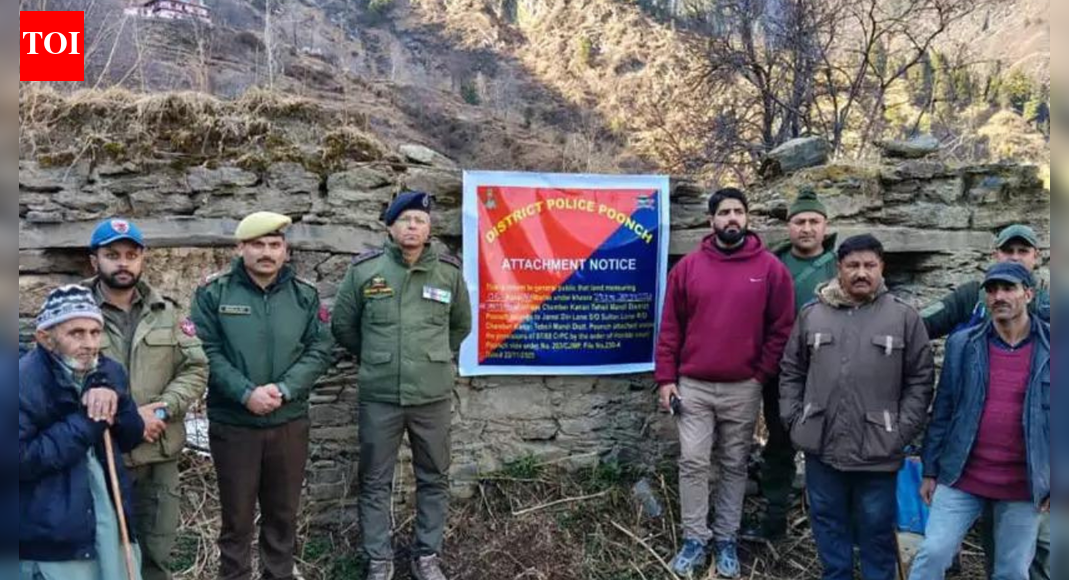 J&K Police attach Pakistan-based terror handler’s property in Poonch | India News