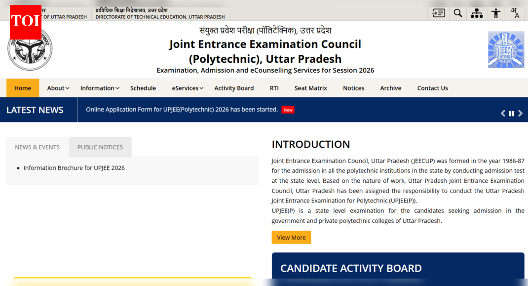 JEECUP registration window opens at jeecup.admissions.nic.in: Direct link to apply here