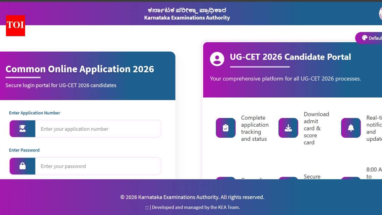 KCET registrations 2026 start at cetonline.karnataka.gov.in: Check direct link to apply here