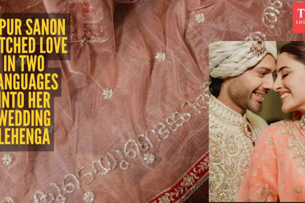 Nupur Sanon’s wedding lehenga carried love notes in Punjabi and Malayalam