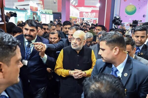 NEW DELHI: Home minister Amit Shah on Saturday visited the World Book Fair here, distributing copies of Bankim Chandra Chattopadhyay’s literary classic ‘Anand Math’ — which features the national song Vande Matram — to children to instil in them a sense of patriotism and familiarise them with the dreams of Indian freedom fighters.After touring the Vande Mataram pavilion and Operation Sindoor Pavilion at Bharat Mandapam, the venue of the World Book Fair, Shah shared: “Joined book lovers like me at the New Delhi World Book Fair. Books are the best medium to gain knowledge, and one should continue to read regardless of their age. The habit of reading is fast waning, and I believe that books, whether in digital or print, are still the best way to acquire knowledge.”The home minister said Anand Math created history by inspiring millions of Indians to wage the freedom struggle and end British rule.Shah visited the National Book Trust’s Vande Mataram Pavilion as the nation celebrates the 150 years of Vande Mataram. The pavilion is showcasing the glorious saga of India’s national song, “which stirred freedom fighters with the patriotic fervor to overthrow the colonial rule,” said an officer.Shah, who also reviewed an exhibition on Sardar Sahib’s life and contributions at the World Book Fair, later posted on X: “By uniting a country that was fragmented into pieces and building one united India, Sardar Sahib’s 150th birth anniversary year is being celebrated, and the Modi government is making his great personality and monumental work immortal in the new generation. This exhibition will further strengthen the resolve among the youth to protect the country and its integrity”After visiting the Operation Sindoor pavilion, Shah said the operation was a testament to India’s invincible military might powered by “PM Narendra Modi’s resolute political will, decisive striking power of our armed forces and precision intelligence”.“The pavilion inspires young generation with patriotism and commitment to the nation,” the home minister shared in a post on X on Saturday.About the AuthorBharti JainBharti Jain is senior editor with The Times of India, New Delhi. She has been writing on security matters since 1996. Having covered the Union home ministry, security agencies, Election Commission and the ‘prime’ political beat, the Congress, for The Economic Times all these years, she moved to TOI in August 2012. Her repertoire of news stories delves into the whole gamut of issues related to terrorism and internal strife, besides probing strategic affairs in India’s neighbourhood.Read MoreEnd of ArticleFollow Us On Social MediaVideosNSA Ajit Doval Stresses Balance Between Change And Preserving Culture At Raibaar-7 Event‘BJP Won By Betrayal’: Uddhav Thackeray’s First Reaction On Mumbai Civic Poll ResultsShashi Tharoor Sees Hope Amid Iran Silence, Warns Of Uncertainty As Protests Slow Under BlackoutPM Modi Targets Mamata, Declares ‘Asli Poribortan’ In Malda, Says Bengal Needs BJP For Development‘Protecting Rohingyas And Bangladeshis’: BJP MP Sambit Patra Slams Bengal CM Mamata BanerjeePM Modi Flags Off India’s First Vande Bharat Sleeper Train Between Howrah-Guwahati In BengalEurope Looks East As Italian Envoy Bartoli Calls India Key Partner Amid Global Chaos And Trade WarsWhy Donald Trump’s Gaza Peace Board Has Indian-Origin Former Banker And Padma Shri Ajay BangaArunachal Pradesh: 1 Tourist Dead, Another Missing As Ice Cracks On Frozen Sela LakeReza Pahlavi Highlights India As Key Partner For A Democratic Iran In Energy Technology And Trade123Photostories‘Dhurandar’ OTT release: Decoding Ranveer Singh, Akhshaye Khanna and others’ looks ahead of the film’s digital debut10 fiber-rich broccoli dishes for a filling dinnerFrom a luxurious house worth Rs 2.5 crore in Mumbai to car collection- Sunil Grover’s lavish lifestyleWinter Special: How to make Spinach Rice for dinnerTravel influencer Shenaz Treasury recommends these 6 places women must travel to in 2026; safe, stunning and solo-friendlyBigg Boss Tamil 9: From wild card to finalist—Divya’s emotional and eventful journey inside the house5 places around the world that witness the largest animal gatherings’Border 2′: Real life inspirations for Sunny Deol, Varun Dhawan and Diljit Dosanjh’s roles revealed7 simple habits to make kids respect and listen to you10 traditional and regional Indian biscuits perfect for evening chai123Hot PicksMaharashtra Election ResultsBudget 2026Gold rate todayBank holiday todayVande Bharat sleeperPublic holidays January 2026Bank Holidays JanuaryTop TrendingGracie HuntTravis KelceU19 World CupRyan O’ReillyLebron JamesMaharashtra Civic Poll WinnersConnor McDavidBengaluru EngineerMegan Thee StallionRafael Nadal Net Worth