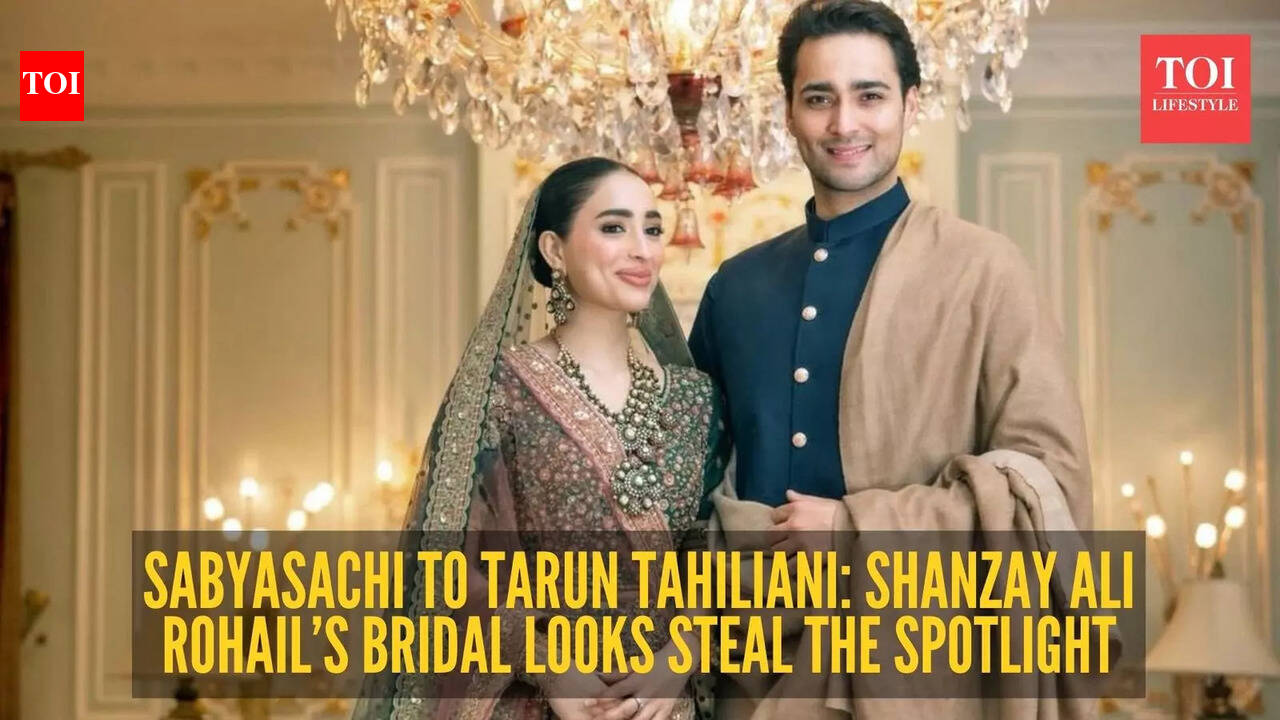 Shanzay Ali Rohail weds Junaid Safdar: Nawaz Sharif’s grandson’s bride turns heads in Sabyasachi and Tarun Tahiliani at lavish wedding