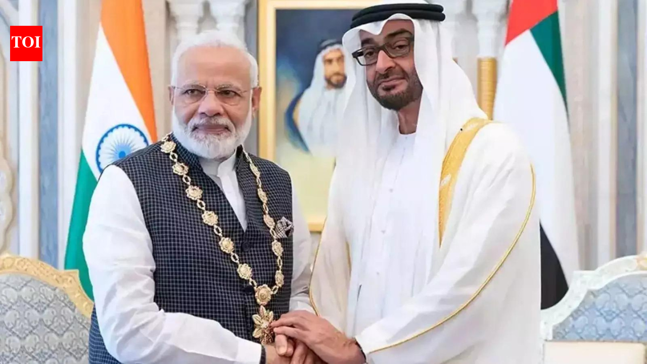 UAE President Mohamed bin Zayed Al Nahyan will visit India on Monday at PM Modi’s invitation, said the govt. The visit is expected to further strengthen the rapidly diversifying and deepening strategic partnership between the two countries. The president’s visit also comes weeks after his visit to Pakistan. End of ArticleFollow Us On Social MediaVideosDefence Minister Rajnath Singh Hails Bhargavastra As India’s First Micro-Missile SystemModi Can Steer India-Canada Trade Forward Despite Nijjar Trial, Canadian JournalistPM Modi Says Bengal Ready To End TMC’s ‘15-Year Mega-Jungleraj’‘He Was Screaming For Help’: SUV Plunges Into Flooded Pit, Techie Dies In NoidaEx-Bangladesh FM Mahmud Slams UNHRC Report On Student Protests, Flags Brutal Attacks On Hindus“Democracy Sliding Into ICU”: Opposition Targets BJP As BMC Polls Trigger Political Storm‘No Vikas Agenda’: PM Modi Targets Congress Over BMC Polls, Warns Of ‘Infiltrators’ At Assam Rally‘Amazing In A Bad Way’: Trump Aide Peter Navarro Targets India Over US Power Costs For AI ServicesHindu Petrol Pump Worker Crushed To Death Over Fuel Payment Dispute In Bangladesh‘Helped Infiltrators For Vote Bank’: PM Modi Slams Congress In Poll-Bound Assam123PhotostoriesMost loved on-screen Hindi television pairs of all time10 most famous soups from around the world7 baby girl names inspired by rivers across India and the worldStep-by-step guide to grow dragon fruit in a balcony garden6 tips to make sweet potato fries at home that actually turn out right‘Aankh Marey’, ‘Dilbar’, ‘Tip Tip Barsa Paani’: Bollywood remade songs that struck the right balance between nostalgia and new-age musicRepublic Day long weekend: 5 national parks for Big Cat sightingsTGIKS: From Virender Sehwag promising a Ferrari to his son if he breaks his record to revelation about Yuvraj Singh owning properties in London and Dubai- Major highlights from the showKriti Sanon, Kartik Aaryan, R Madhavan: Celebrities who left engineering to chase Bollywood dreams5 types of cakes that originated in India123Hot PicksAmrit Bharat ExpressBudget 2026Gold rate todayMumbai mayorVande Bharat sleeperPublic holidays January 2026Bank Holidays JanuaryTop TrendingGracie HuntTravis KelceU19 World CupRyan O’ReillyRoger FedererMaharashtra Civic Poll WinnersChloe KimRoger Federer Net WorthAlex Oxlade and Perrie Edwards Net WorthAndre Agassi and Steffi Graf Net Worth