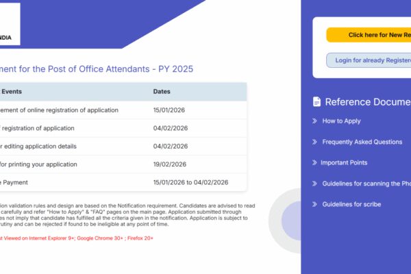 RBI Office Attendant recruitment 2026: Registration underway for 572 posts; check direct link, selection process here