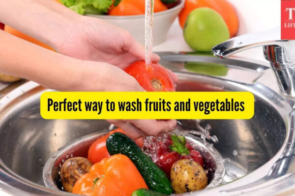 This is the perfect way to wash fruits and vegetables to remove dirt, germs and pesticides; no it’s not soapy water!