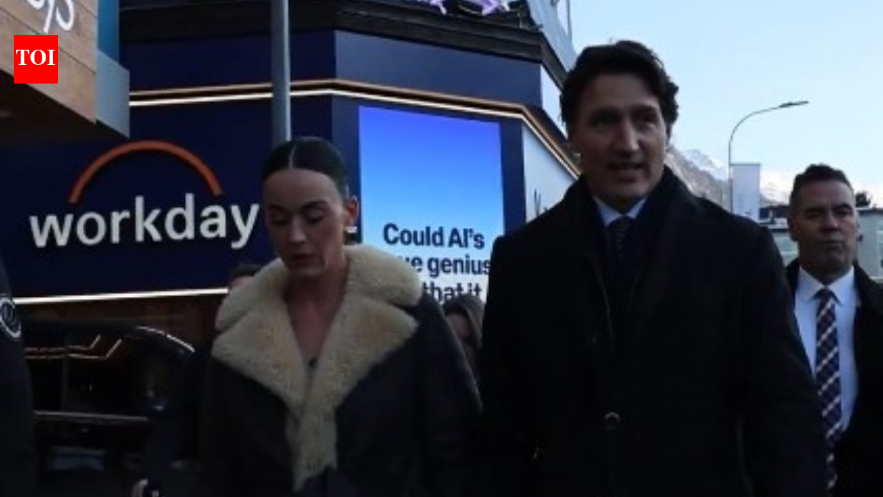 Justin Trudeau appears in Davos with Katy Perry; speaks on Trump, Canada, Greenland