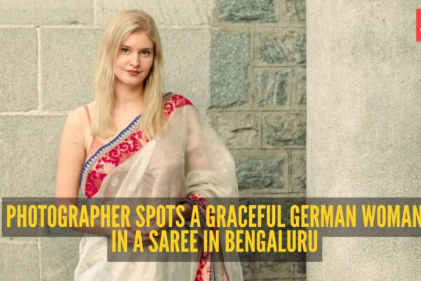 Photographer spots a graceful German woman in a saree on Bengaluru streets and it’s a reminder of why the six yards are eternal |
