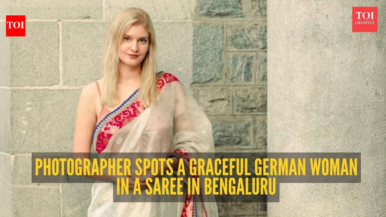 Photographer spots a graceful German woman in a saree on Bengaluru streets and it’s a reminder of why the six yards are eternal |
