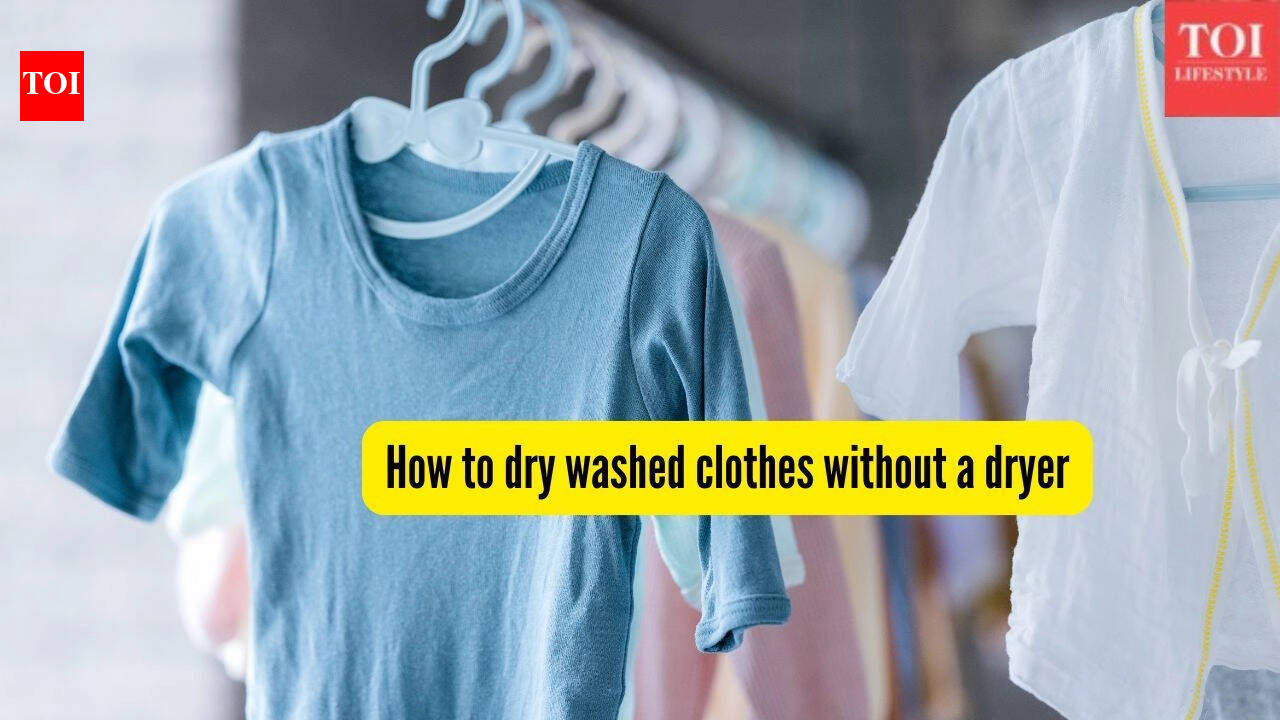 How to dry washed clothes without a dryer in winter and monsoon