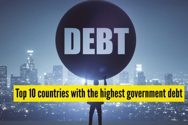 Top 10 countries with the highest government debt, including India