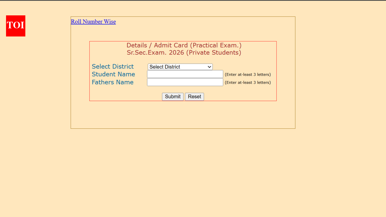 RBSE Class 12th admit card 2026 released for private candidates: Check direct link to download hall tickets here