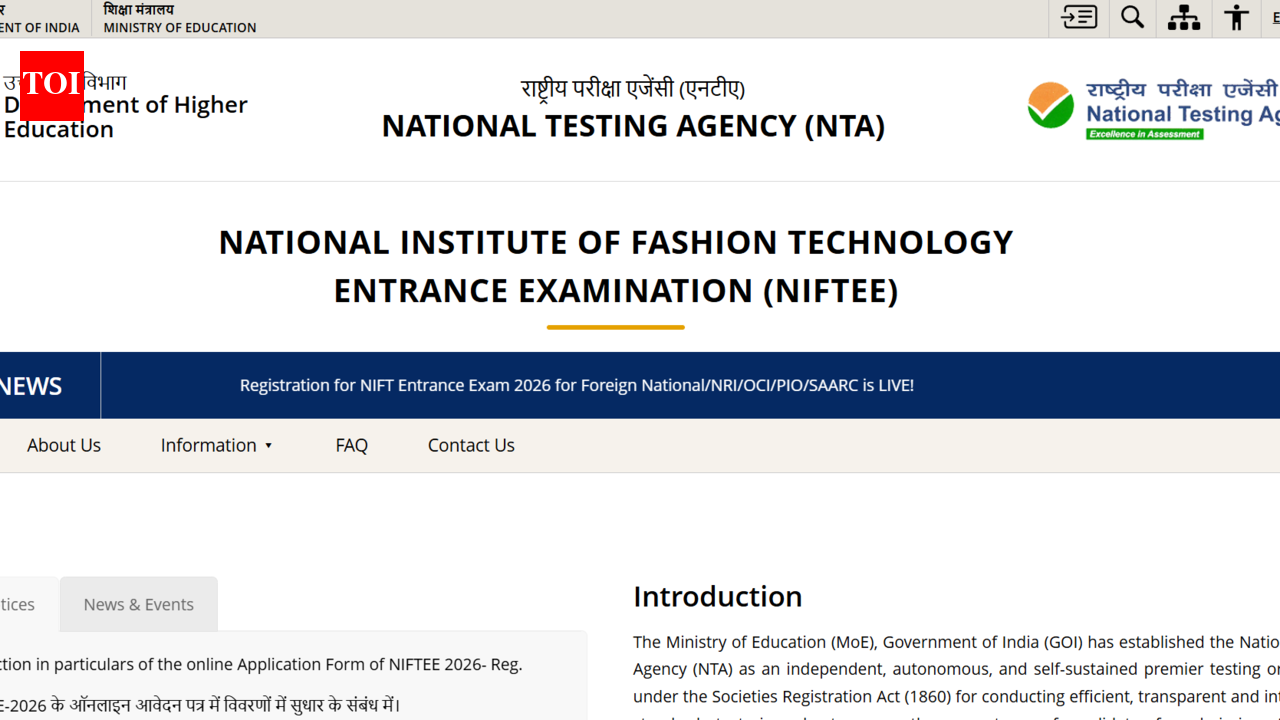 NTA NIFTEE 2026 application correction window closes today at nta.ac.in: Check direct link, editable fields here