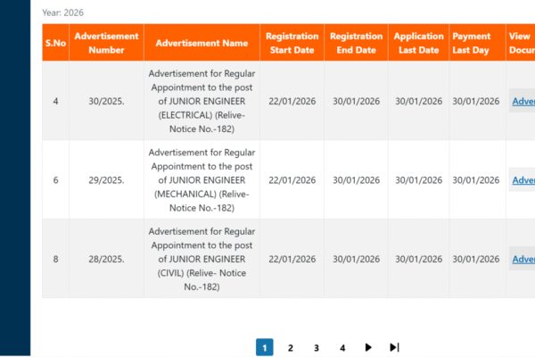 BTSC JE recruitment 2026: Registration deadline extended for 2,809 vacancies at btsc.bihar.gov.in; direct link to apply here