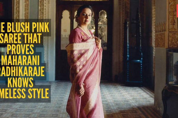‘Maharani of Baroda’ Radhikaraje Gaekwad’s royal blush-pink saree is quiet luxury at its finest |