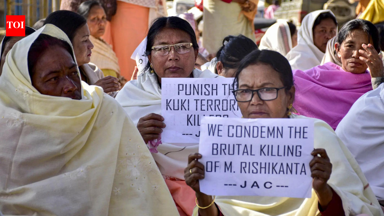 Meitei visiting Kuki fiancee shot dead on camera | India News