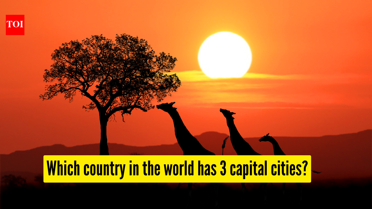 Which country in the world has 3 capital cities?