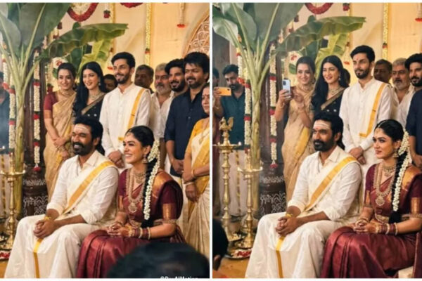 Dhanush–Mrunal Thakur’s AI wedding video featuring Ajith, Thalapathy Vijay, Trisha and others goes viral amid dating and marriage rumours | Tamil Movie News