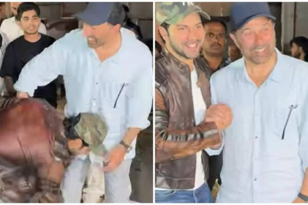 Watch: Varun Dhawan touches Sunny Deol’s feet at Border 2 screening; duo share warm hug |