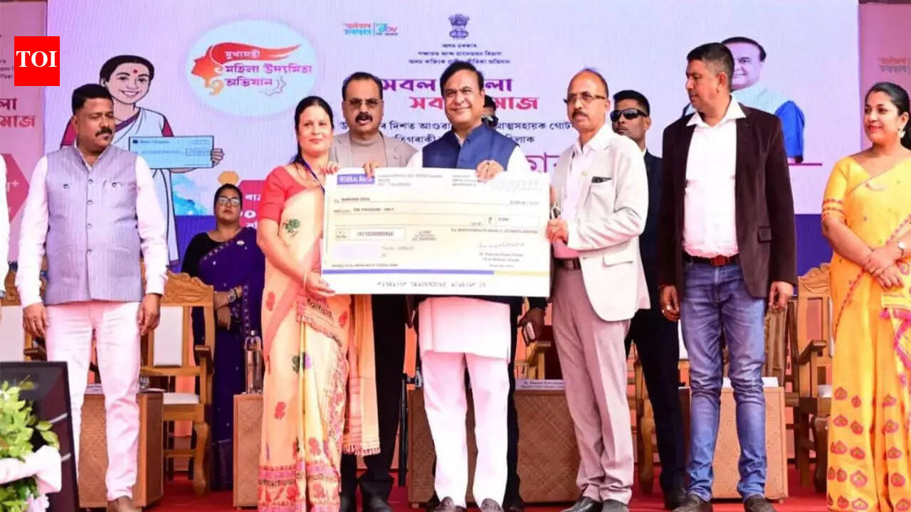 Assam CM Himanta Biswa Sarma launches MMUA cheques distribution in Borkhetri Assembly Constituency | India News