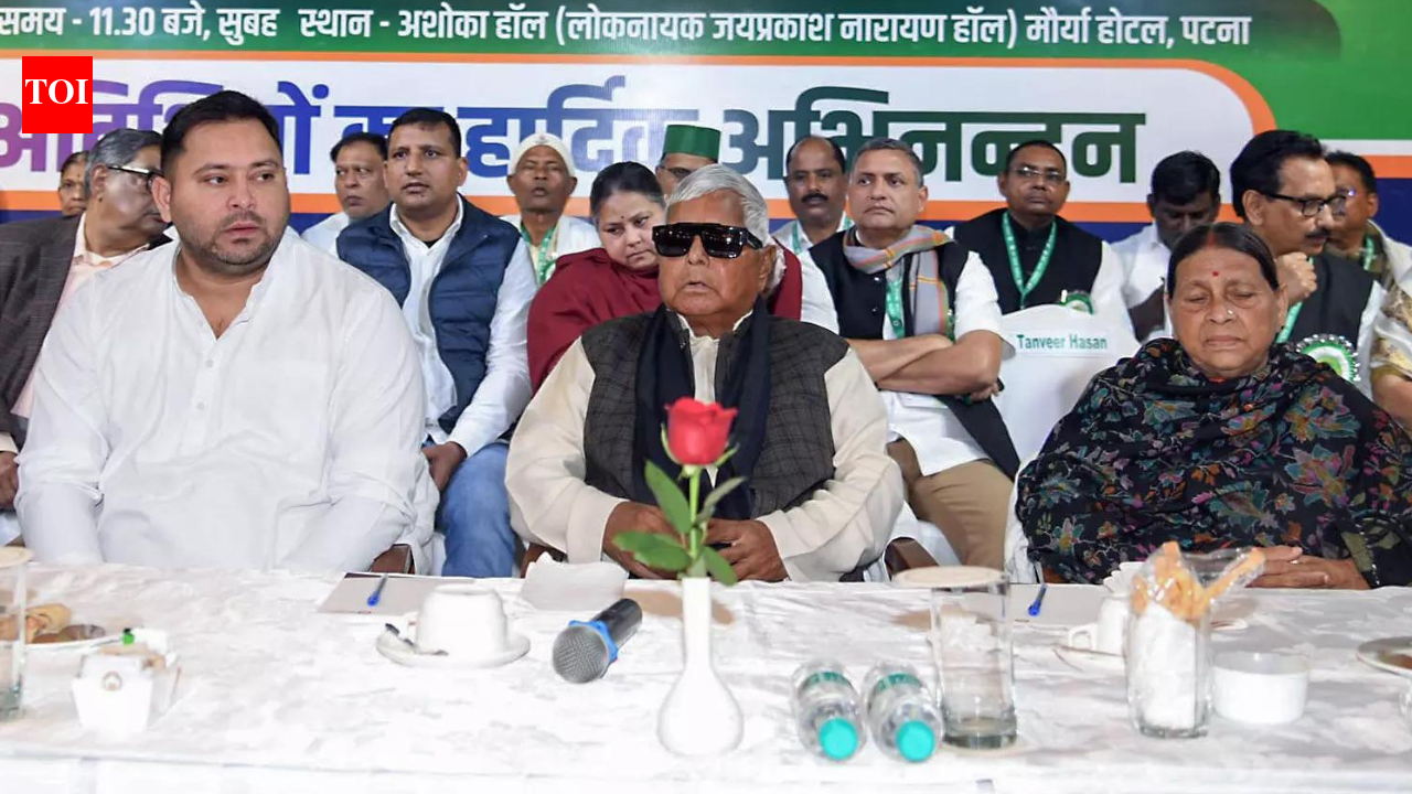 Lalu in back seat, Tejashwi is RJD’s working president | India News