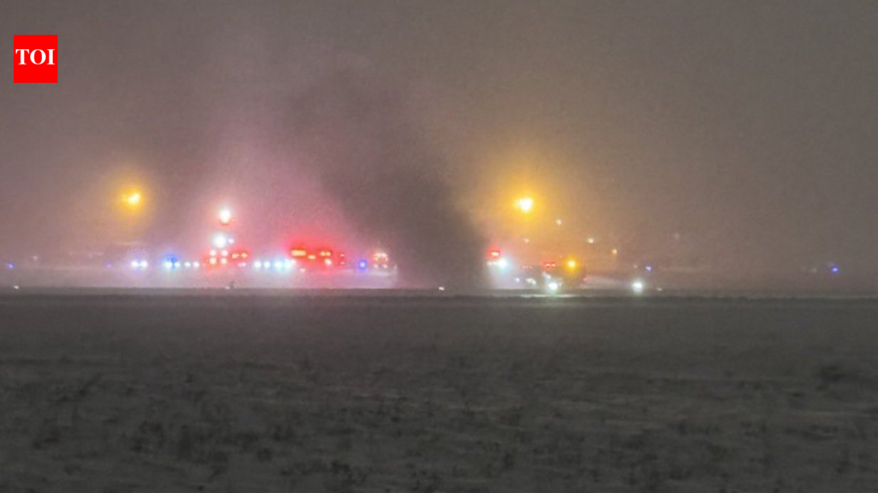 Winter storm in US: Private jet carrying 8 passengers crashes during takeoff at Maine airport