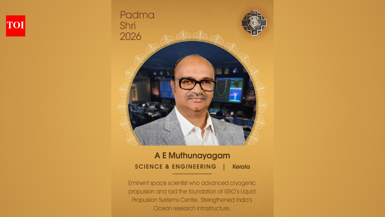Padma Shri 2026: ISRO veteran Dr Muthunayagam honoured; a look at the career of India’s rocket propulsion architect