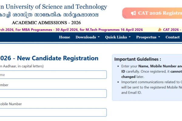 CUSAT CAT 2026 registration begins: Check direct link to apply, eligibility details here