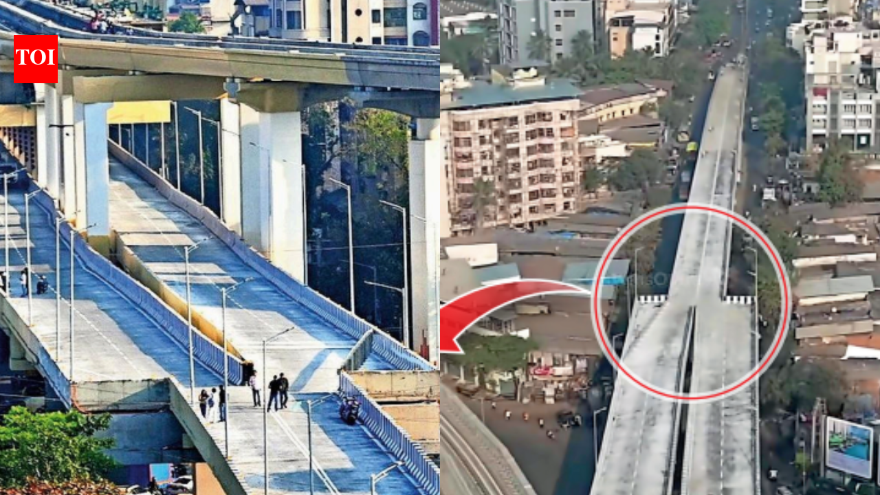 ‘Invitation to crashes’: 4-lane bridge near Mumbai suddenly narrows to 2; MMRDA denies design flaw | Mumbai News