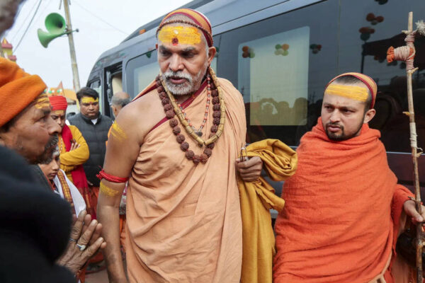 ‘Leaving with heavy heart’: Swami Avimuktshwaranad ends sit-in protest at Magh Mela; Akhilesh says BJP ‘blinded by power’ | India News