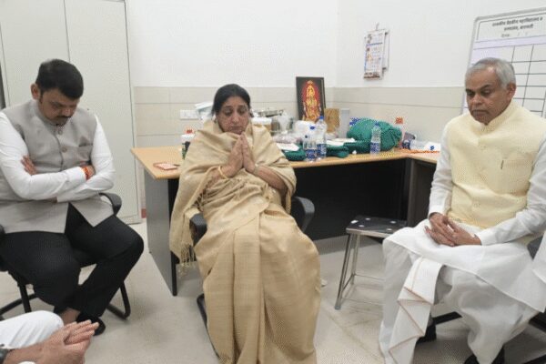 Ajit Pawar’s death: Fadnavis-Shinde reach Pawar residence in Baramati; console wife | India News