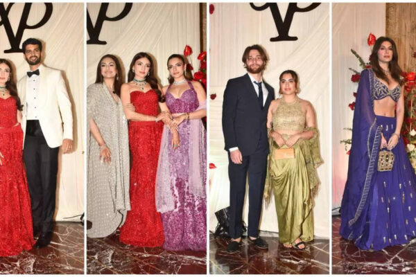 Prakriti Kakar–Vijay Anand wedding reception: Sisters Akriti Kakar and Sukriti Kakar, Elnaaz Norouzi, Aaliyah Kashyap shine | Hindi Movie News