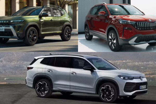 Volkswagen Tayron R-line vs Skoda Kushaq vs Renault Duster: Specs, features compared