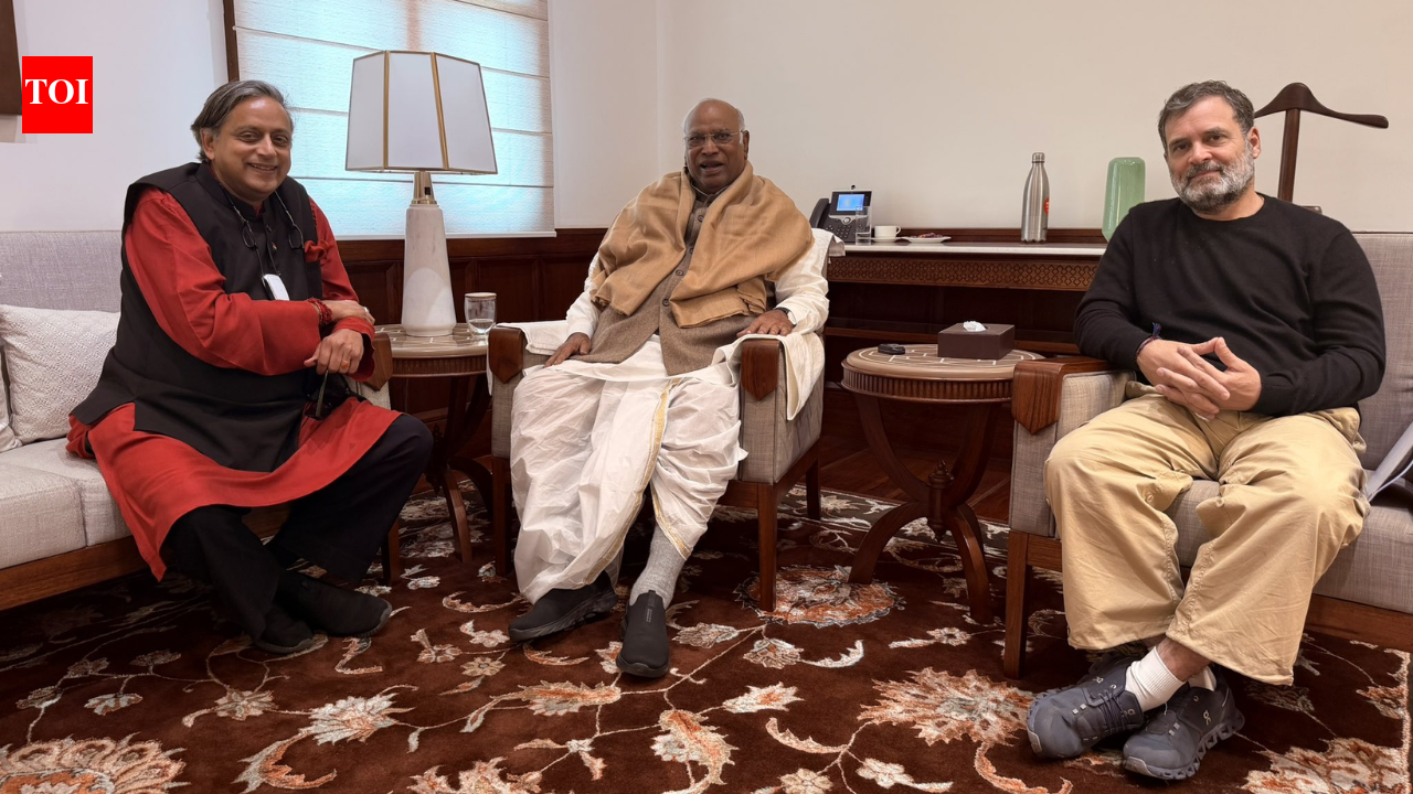 ‘All is good’: Shashi Tharoor meets Mallikarjun Kharge, Rahul Gandhi – Inside details of nearly 2-hour meeting | India News