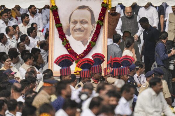 ‘Ajit dada amar rahe’: Ajit Pawar cremated with state honours in Baramati; thousands pay last respects | India News
