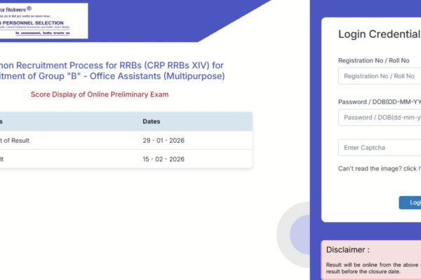 IBPS RRB Clerk prelims scorecard 2026 released at ibps.in: Check direct link to download here