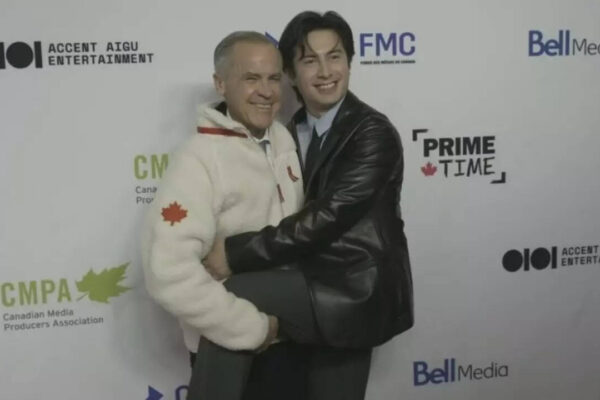 ‘Heated Rivalry’ star Hudson Williams strikes a cheeky pose with Canadian PM Mark Carney – WATCH |
