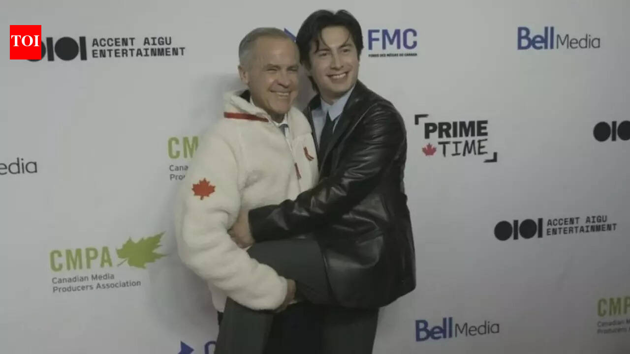 ‘Heated Rivalry’ star Hudson Williams strikes a cheeky pose with Canadian PM Mark Carney – WATCH |
