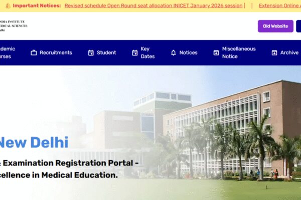 AIIMS INI CET 2026 registration deadline extended: Check how to apply, more details here