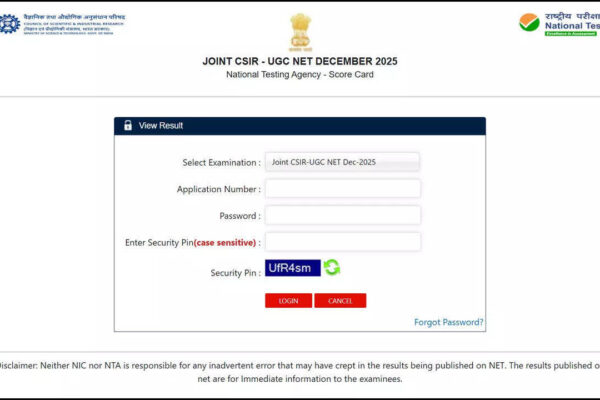 CSIR UGC NET December 2025 result out at csirnet.nta.nic.in, download scorecards here