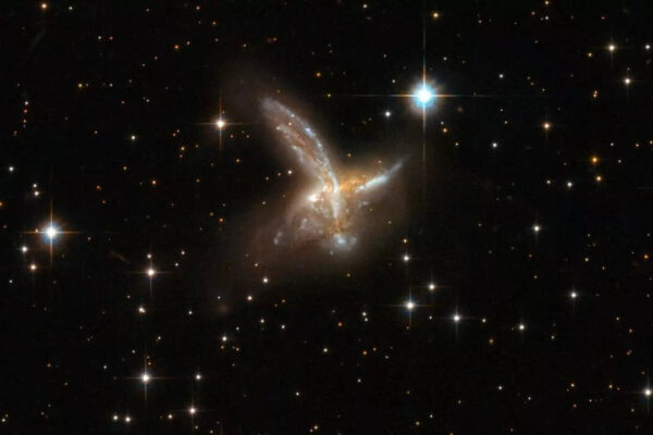 This viral ‘bird in space’ image from NASA’s Hubble Space Telescope is a galaxy collision | Watch