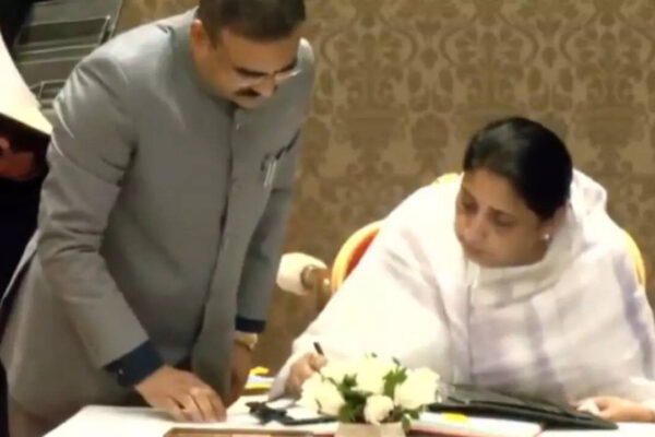 ‘Ajit Dada amar rahe’: Sunetra Pawar takes oath as Maharashtra deputy CM 3 days after husband’s death | India News