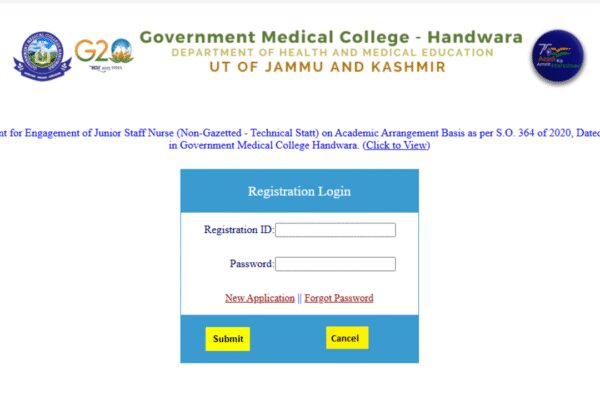 GMCH Handwara recruitment 2026: Register online for 108 Junior Staff Nurse posts, direct link and eligibility details here