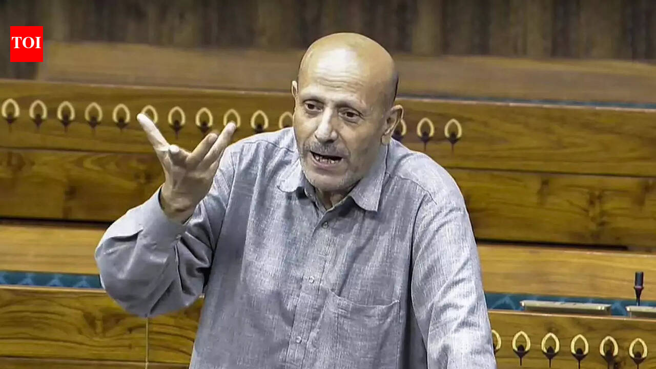 Engineer Rashid JAMMU: Jailed Baramulla MP Engineer Rashid’s Awami Itihaad Party (AIP) said Sunday it had submitted an assembly resolution seeking citizenship and legal status for former militants’ wives and children who came from Pakistan-occupied Kashmir (PoK) under a 2010 rehabilitation policy. The J&K assembly’s budget session begins on Monday.Langate Shiekh Khursheed, AIP MLA and Rashid’s brother, said those who came under the rehabilitation policy continue to remain without citizenship or legal recognition, leading to denial of their basic rights including education, healthcare, employment opportunities and identity documents.The UPA govt at the Centre had announced the rehabilitation policy in 2010 during Omar Abdullah’s earlier stint as chief minister of the erstwhile J&K state. Budget 2026’Nothing for common man, Bengal’: Mamata slams Centre’s ‘Humpty Dumpty’ budgetUnion Budget 2026-27: What gets cheaper, what gets costlierLatest income tax slabs FY 2026-27: What are the income tax slabs, rates under new and old tax regime after Budget 2026? Check full details & FAQsOmar had then described the rehabilitation of such militants as a “humanitarian issue with nothing sinister or dangerous”.Officials had, however, cited stringent criteria and said only 350 of over 1,200 applications were accepted. Citizenship for such families has been a long-pending demand, with PDP having backed it earlier.Addressing a news conference on Sunday, Khursheed explained the AIP’s resolution. “The resolution urges both the J&K govt and the Centre to grant citizenship or appropriate legal status, issue valid domicile and identity documents, and ensure dignity, security and constitutional safeguards for these individuals,” said Khursheed, the lone MLA of his party.Dwelling on other issues, Khursheed pushed for steps to ensure Mehraj Malik, Doda’s arrested AAP MLA, is allowed to attend the assembly session. Khursheed said he had personally handed over a letter to chief minister Omar last week requesting him to convene an all-party meeting and pass a resolution urging LG Manoj Sinha to ensure Malik’s presence in the House. Malik, AAP’s only MLA in J&K, was held last year under the stringent Public Safety Act (PSA) for allegedly misbehaving with senior officials during a protest.Khursheed said he had submitted another assembly resolution seeking transfer of all power projects in the Union Territory to the J&K govt. “This will help ensure cheaper electricity, strengthen power infrastructure and enhance revenue.”Khursheed lamented that he had submitted several resolutions in the 2025 budget session but none was taken up. These pertained to release of political prisoners, restoration of Article 370 and J&K’s statehood. “I am hopeful my party’s resolutions will be taken up this time,” Khursheed said.End of ArticleFollow Us On Social MediaVideosPakistan Boycott Will Hurt Its Own Cricket, Says Former Cricketer Madan LalFormer NITI Aayog CEO Hails Budget 2026 Amid Global Economic Uncertainty”Reform Express Moving At Speed Under PM Modi” Piyush Goyal On Budget 2026Union Budget 2026 Bets Big On Rare Earths, Chips & Orange Economy: Nirmala Sitharaman’s Full SpeechBudget 2026: “Post Op Sindoor, Expected More…” FICCI President Anant Goenka Flags Defence GapsBudget 2026 Overview: What Citizens And Businesses Should KnowBudget 2026 Sets Long-Term Direction For India’s Economic Growth: KidwaiGrowth Momentum Will Continue Says FM Sitharaman As Budget 2026 Bets On Tech Cities And Reforms“All Talk, No Solutions” Oppn Slams Centre Over Economy, JobsUnion Budget 2026: FM Sitharaman Announces Key Customs Duty Relief Across Key Sectors123Photostories12 Indian dishes among the 100 Best Rated Coconut Dishes in the WorldUnion Budget 2026: What is Coconut Promotion Scheme, how will it impact us, and easy ways to add coconut to daily mealsTop 5 cities in India for real estate investment in 2026’Yeh Rishta Kya Kehlata Hai’, ‘Pavitra Rishta’ and more: Most popular love stories of TV shows6 tips to bake a perfect cake in an air fryerUnion Budget 2026: Complete list of commodities that will get cheaper and costlier in the food and beverage industryUnion Budget 2026: 6 nuts that got attention of the government and whyRohit Shetty, Salman Khan, Rakesh Roshan: Bollywood celebs who faced gunshot incidentsNo one Killed Jessica’, ‘Mrs. Chatterjee vs Norway’, ‘Veer-Zaara’: 5 fearless roles that prove Rani Mukerji is Bollywood’s ultimate Mardani!Union Budget 2026: From coconut to chocolate, things which have got attention in this year’s budget and why123Hot PicksBudget highlights 2026Budget Income Tax SlabUnion Budget 2026February 2026 bank changesIncome Tax CalculatorPublic holidays February 2026Bank Holidays februaryTop TrendingNirmala Sitharaman SareeMany Pacquiao vs Conor Height DifferenceBengaluru Worker Dead NewsMLB Trade RumorsDwyane Wade WifeSnowboarder Ryan Wedding CaseUnion Budget Speech LiveStock Market BudgetUnion Budget SpeechGold Silver Rate Today
