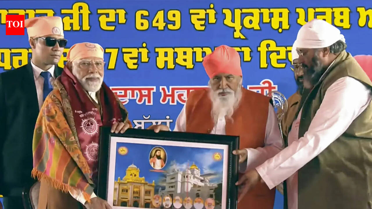 PTI photo NEW DELHI/JALANDHAR: In a goodwill gesture to followers of Guru Ravidas, whose Dalit followers are a sizeable presence in Punjab, PM Narendra Modi on Sunday said his govt was continuously making efforts to promote the saint’s ideals and work in accordance with them.Modi addressed the followers at Dera Sachkhand Ballan soon after naming Adampur airport after the social reformer on his birth anniversary, lauding his message of equality. “I am confident that we will continue to strengthen the roots of our society with these efforts,” he said in a message of unity to the poet-saint’s followers. His inclusion of Ravidas in the saffron tent of its lodestars, where Lord Ram sits alongside revered saints, is being seen as his effort to deepen BJP’s connect and broaden its cultural appeal.Budget 2026’Nothing for common man, Bengal’: Mamata slams Centre’s ‘Humpty Dumpty’ budgetUnion Budget 2026-27: What gets cheaper, what gets costlierLatest income tax slabs FY 2026-27: What are the income tax slabs, rates under new and old tax regime after Budget 2026? Check full details & FAQsHis gesture of helping the spiritual head of Dera Sachkhand Ballan, the biggest dera of Ravidassia community, climb down the stairs from the dais and help him walk along by holding his hand touched a chord among followers as well. “Hum hain na! Kam padenge kya? (I am there. Will it not be enough),” he told someone who offered to lend a land, drawing admiration.In his speech, he spoke of Ravidas’s promotion of equality among people to emphasise it was an inspiration behind his govt’s effort to build a country where everybody got respect and opportunity.Ravidas’s birth anniversary is now commemorated at a national level and many states too have recognised it, he told the gathering, drawing attention to his govt’s work to build memorials to the saint, including at his birthplace in Varanasi, Modi’s parliamentary constituency.Modi’s outreach to the Ravidassia community, who are in large numbers in Punjab while the saint enjoys following among other Dalit and disadvantaged communities in the state and outside as well, is being seen as part of his continuing efforts to deepen BJP’s bond with SCs. Dalits make up 32% of voters in Punjab, more than any other state, and are especially influential with 42% share in Doaba, the region where the dera is situated.Dera’s spiritual head Niranjan Dass was recently awarded with Padma Shri.Modi said 600 years ago, Ravidas spoke for equality and helped grow a new consciousness in society, which acknowledged its weaknesses and worked to remove them, an apparent reference to social discrimination against lower castes. Modi added his govt named the airport in Ayodhya after saint Valmiki, another spiritual figure worshipped by sections of Dalits.In his speech, Modi cited the budget’s focus on sports, textile industry and MSME sectors and said Punjab will specially benefit from them due to its strong association with these fields. India’s trade deals, especially with the European Union representing 27 countries, would open up new avenues for sports goods, textiles and processed foods from the state, Modi said.End of ArticleFollow Us On Social MediaVideosPakistan Boycott Will Hurt Its Own Cricket, Says Former Cricketer Madan LalFormer NITI Aayog CEO Hails Budget 2026 Amid Global Economic Uncertainty”Reform Express Moving At Speed Under PM Modi” Piyush Goyal On Budget 2026Union Budget 2026 Bets Big On Rare Earths, Chips & Orange Economy: Nirmala Sitharaman’s Full SpeechBudget 2026: “Post Op Sindoor, Expected More…” FICCI President Anant Goenka Flags Defence GapsBudget 2026 Overview: What Citizens And Businesses Should KnowBudget 2026 Sets Long-Term Direction For India’s Economic Growth: KidwaiGrowth Momentum Will Continue Says FM Sitharaman As Budget 2026 Bets On Tech Cities And Reforms“All Talk, No Solutions” Oppn Slams Centre Over Economy, JobsUnion Budget 2026: FM Sitharaman Announces Key Customs Duty Relief Across Key Sectors123Photostories8 baby girl names inspired by ‘Bridgerton’ with a twist12 Indian dishes among the 100 Best Rated Coconut Dishes in the WorldUnion Budget 2026: What is Coconut Promotion Scheme, how will it impact us, and easy ways to add coconut to daily mealsTop 5 cities in India for real estate investment in 2026’Yeh Rishta Kya Kehlata Hai’, ‘Pavitra Rishta’ and more: Most popular love stories of TV shows6 tips to bake a perfect cake in an air fryerUnion Budget 2026: Complete list of commodities that will get cheaper and costlier in the food and beverage industryUnion Budget 2026: 6 nuts that got attention of the government and whyRohit Shetty, Salman Khan, Rakesh Roshan: Bollywood celebs who faced gunshot incidentsNo one Killed Jessica’, ‘Mrs. Chatterjee vs Norway’, ‘Veer-Zaara’: 5 fearless roles that prove Rani Mukerji is Bollywood’s ultimate Mardani!123Hot PicksBudget highlights 2026Budget Income Tax SlabUnion Budget 2026February 2026 bank changesIncome Tax CalculatorPublic holidays February 2026Bank Holidays februaryTop TrendingToronto Raptors vs Utah JazzGiannis AntetokounmpoBoston Celtics vs Milwaukee BucksMLB Trade RumorsDwyane Wade WifeBruce AriansUnion Budget Speech LiveStock Market BudgetUnion Budget SpeechJustin Herbert
