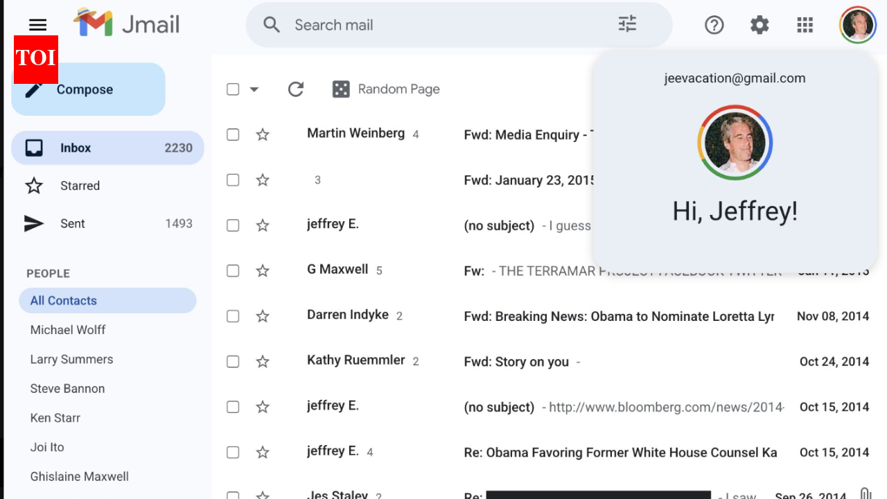 You can read Epstein’s emails like you are inside his inbox | World News