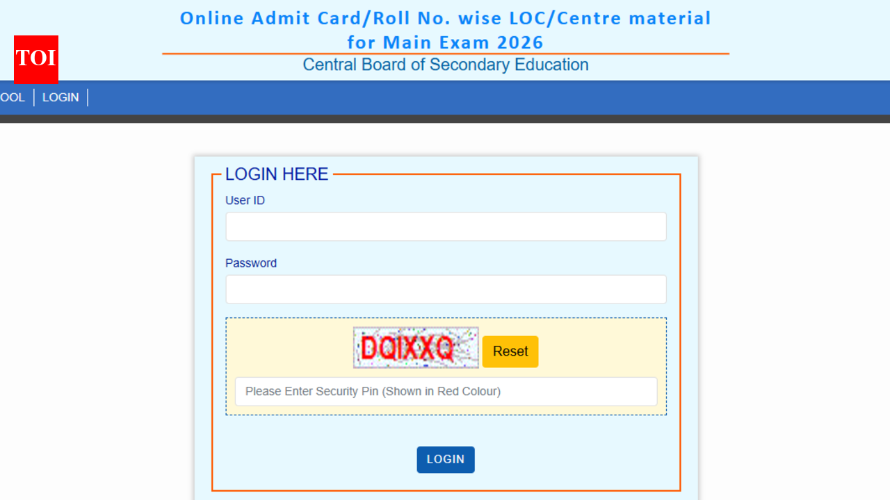 CBSE admit card 2026 for classes 10, 12 out at Pariksha Sangam portal: Direct link here